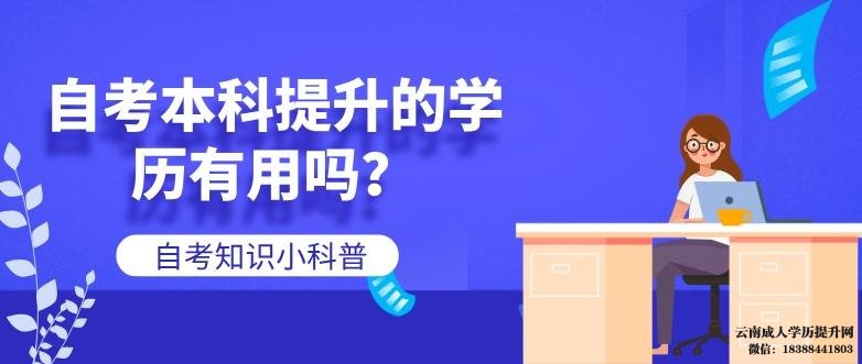 自考本科提升的学历有用吗