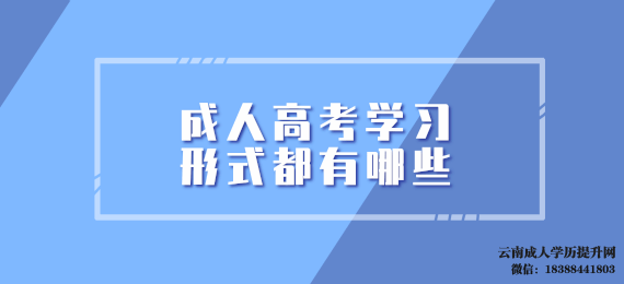云南成人高考学习形式都有哪些